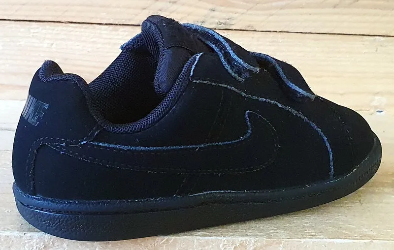 Nike Court Royale Low Kids Trainers UK9.5/US10C/EU27 833537-001 Triple Black