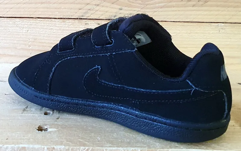 Nike Court Royale Low Kids Trainers UK9.5/US10C/EU27 833537-001 Triple Black