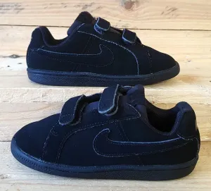 Nike Court Royale Low Kids Trainers UK9.5/US10C/EU27 833537-001 Triple Black