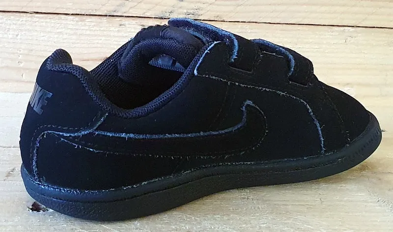 Nike Court Royale Low Kids Trainers UK9.5/US10C/EU27 833537-001 Triple Black