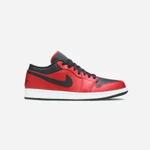 Nike Jordan 1 Low Reverse Bred Pebbled Swoosh