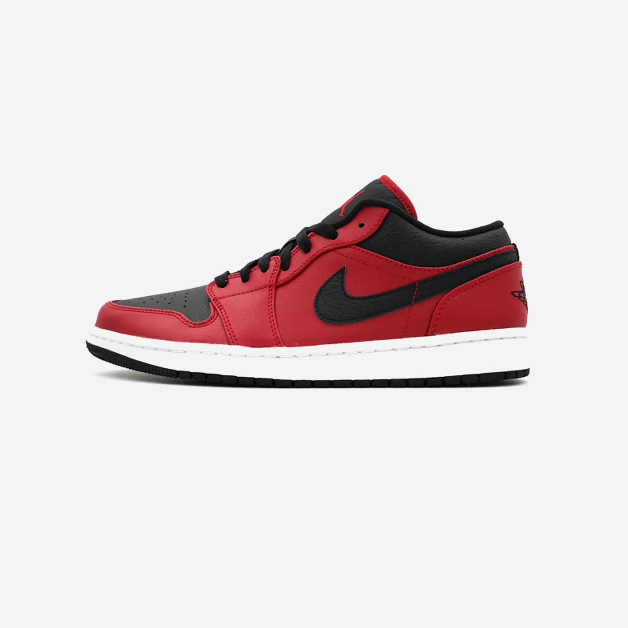 Nike Jordan 1 Low Reverse Bred Pebbled Swoosh