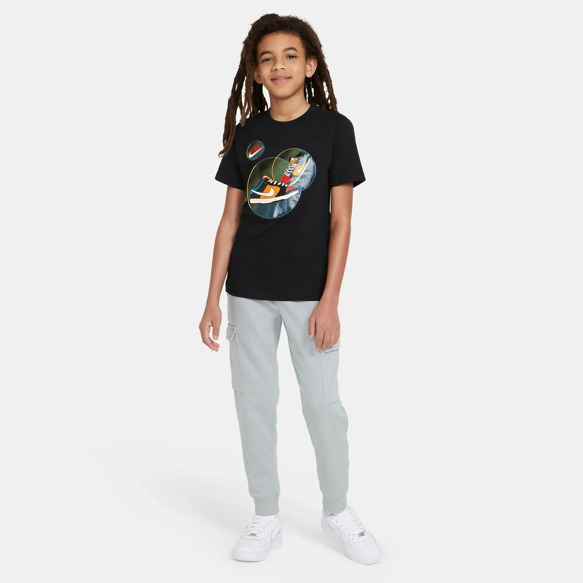Nike Kids Sportswear Floating Kicks Tee - Black