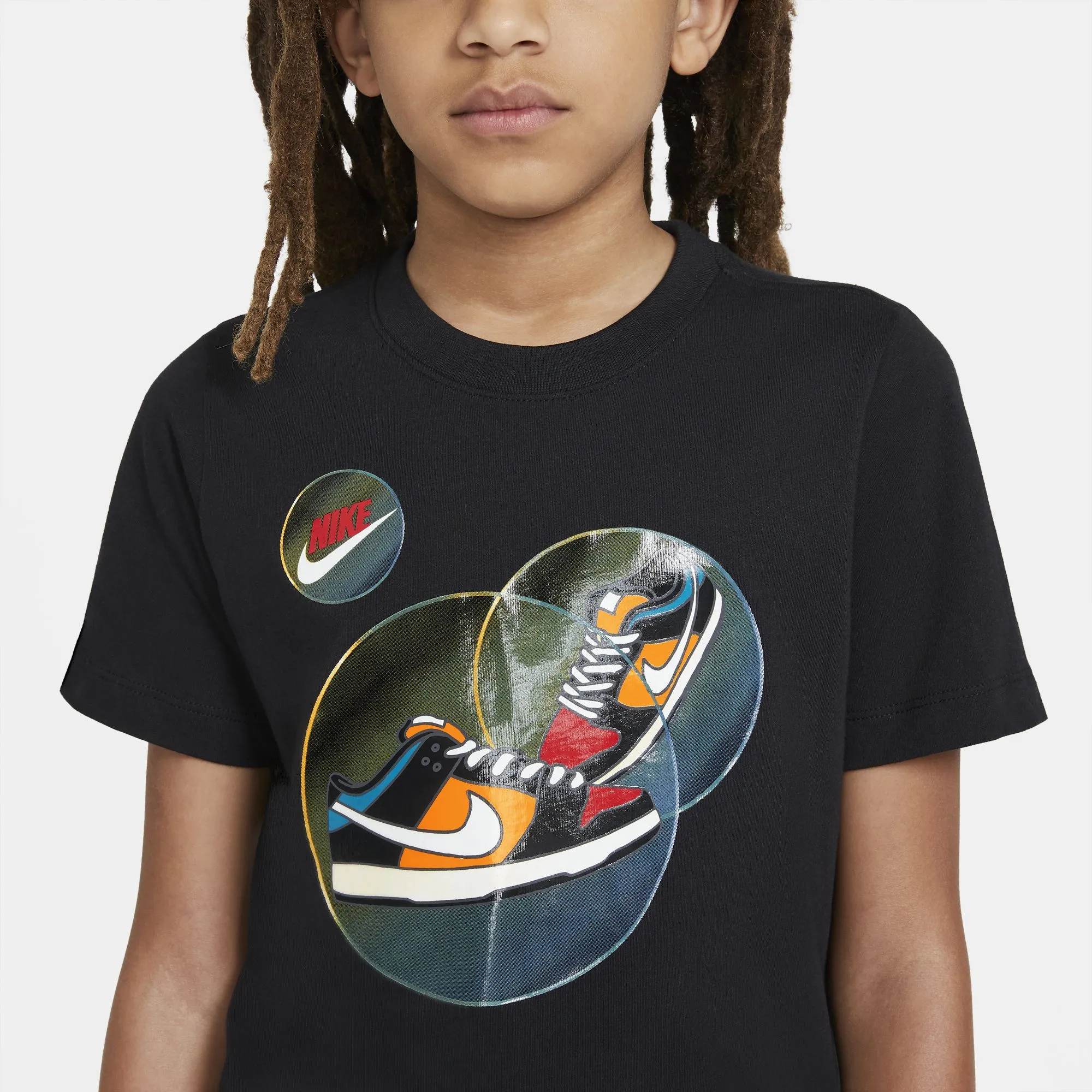 Nike Kids Sportswear Floating Kicks Tee - Black