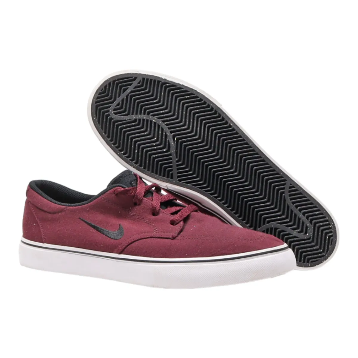 NIKE Low Top Trainers Red Canvas Mens UK 7.5