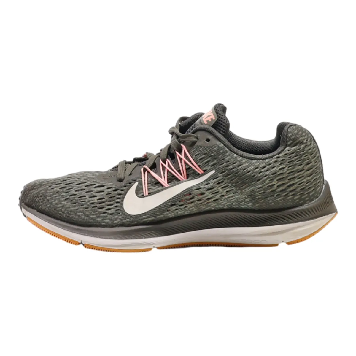 NIKE Zoom Winflo 5 Sneaker Trainers Green Synthetic Womens UK 5