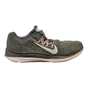 NIKE Zoom Winflo 5 Sneaker Trainers Green Synthetic Womens UK 5