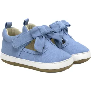 Noelle First Kick Blue T-Strap Shoes