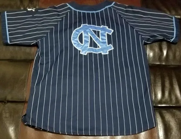 NORTH CAROLINA UNC Tar Heels VINTAGE STARTER BASEBALL JERSEY Men's LARGE L