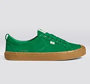 OCA Low Gum Fern Green Suede Sneaker Women