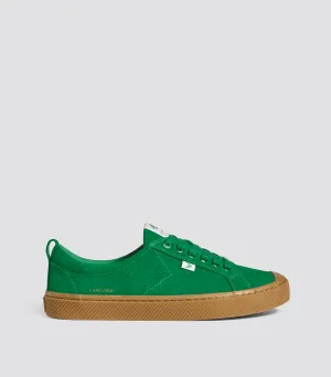 OCA Low Gum Fern Green Suede Sneaker Women