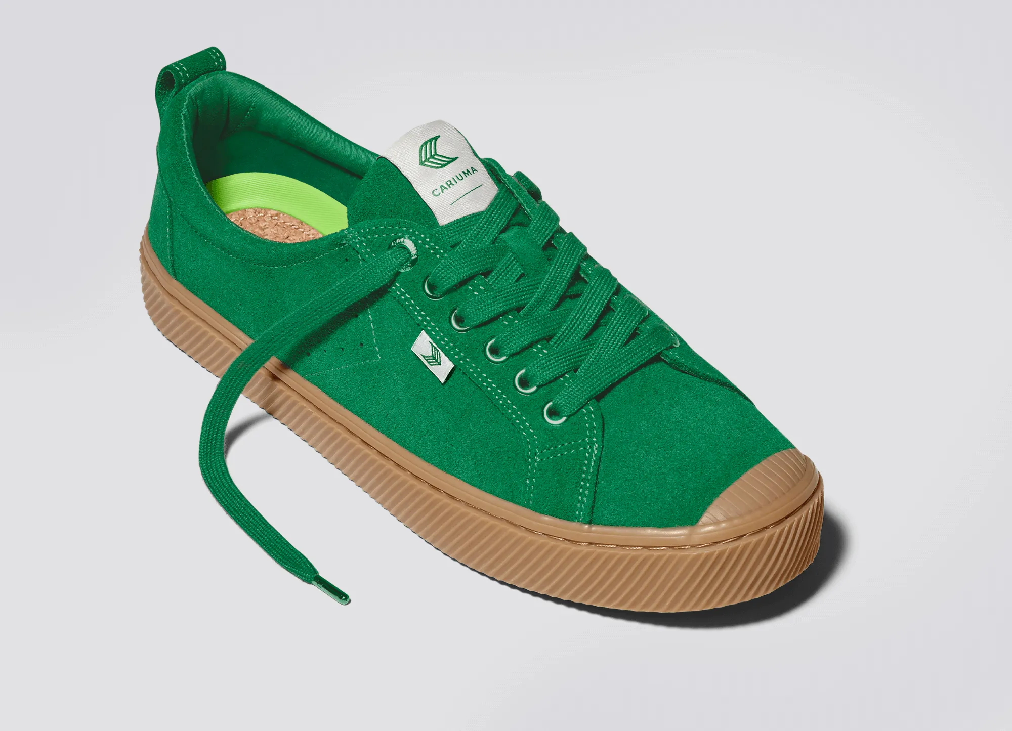 OCA Low Gum Fern Green Suede Sneaker Women