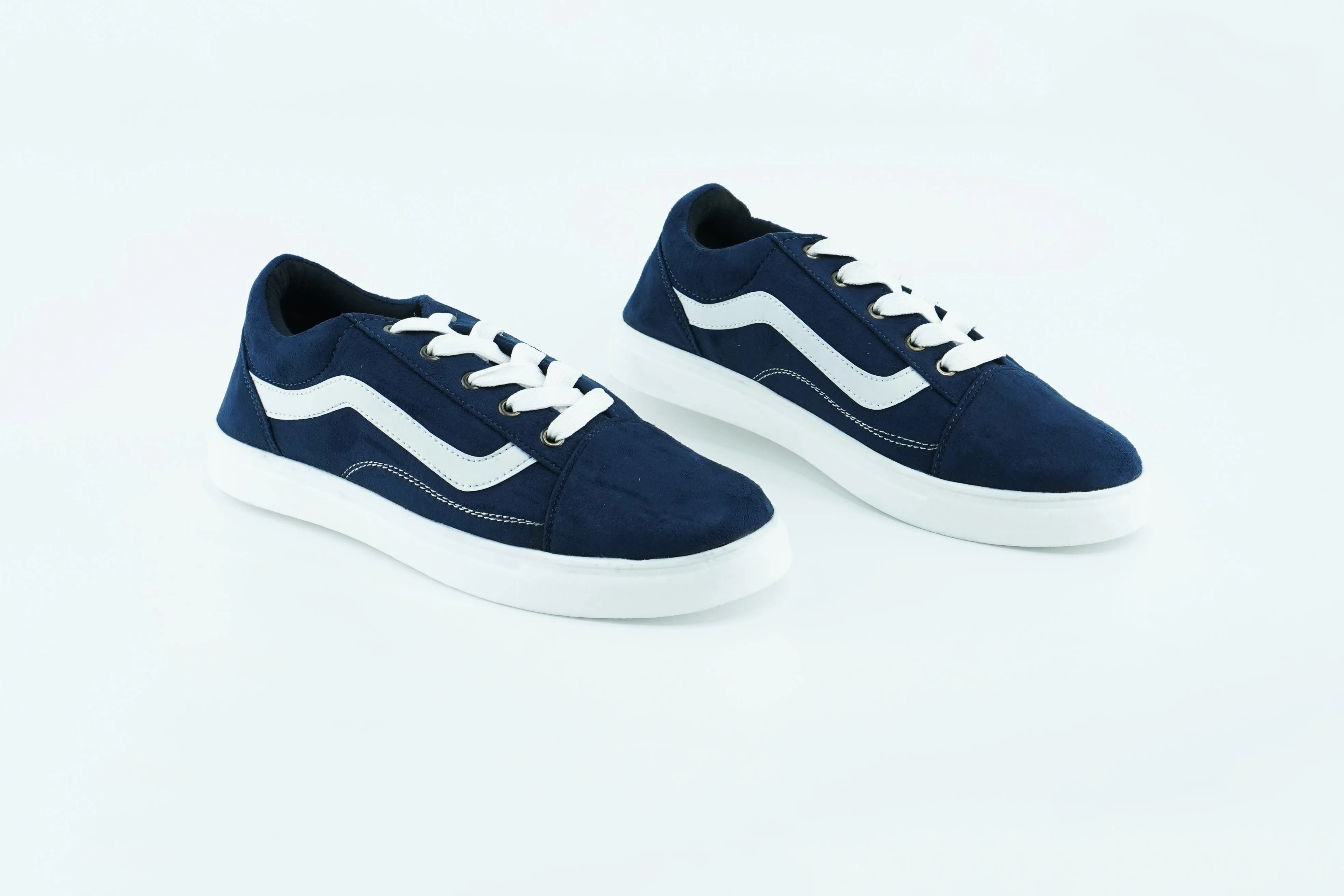 old school shoes in blue color
