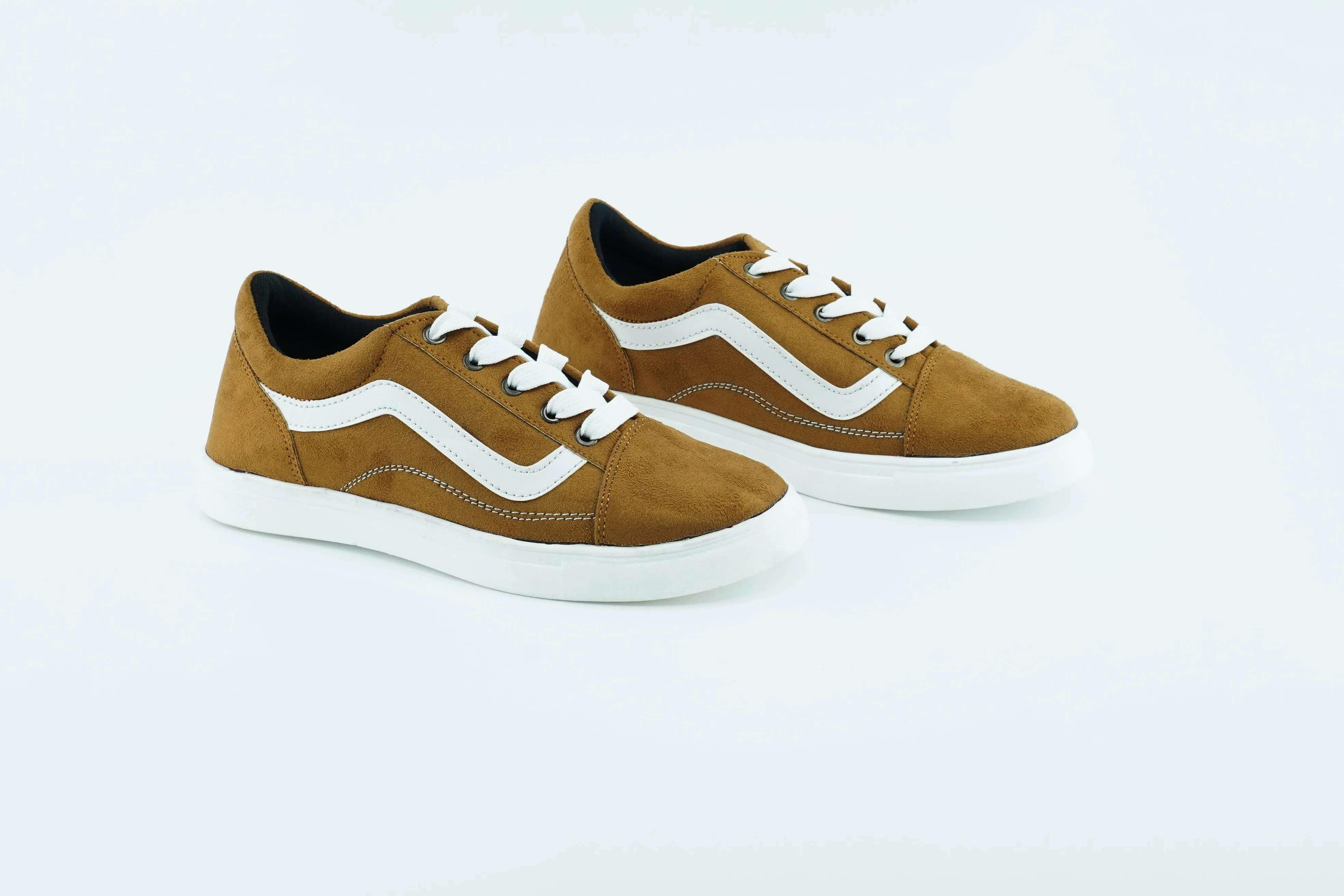 old school shoes in brown color