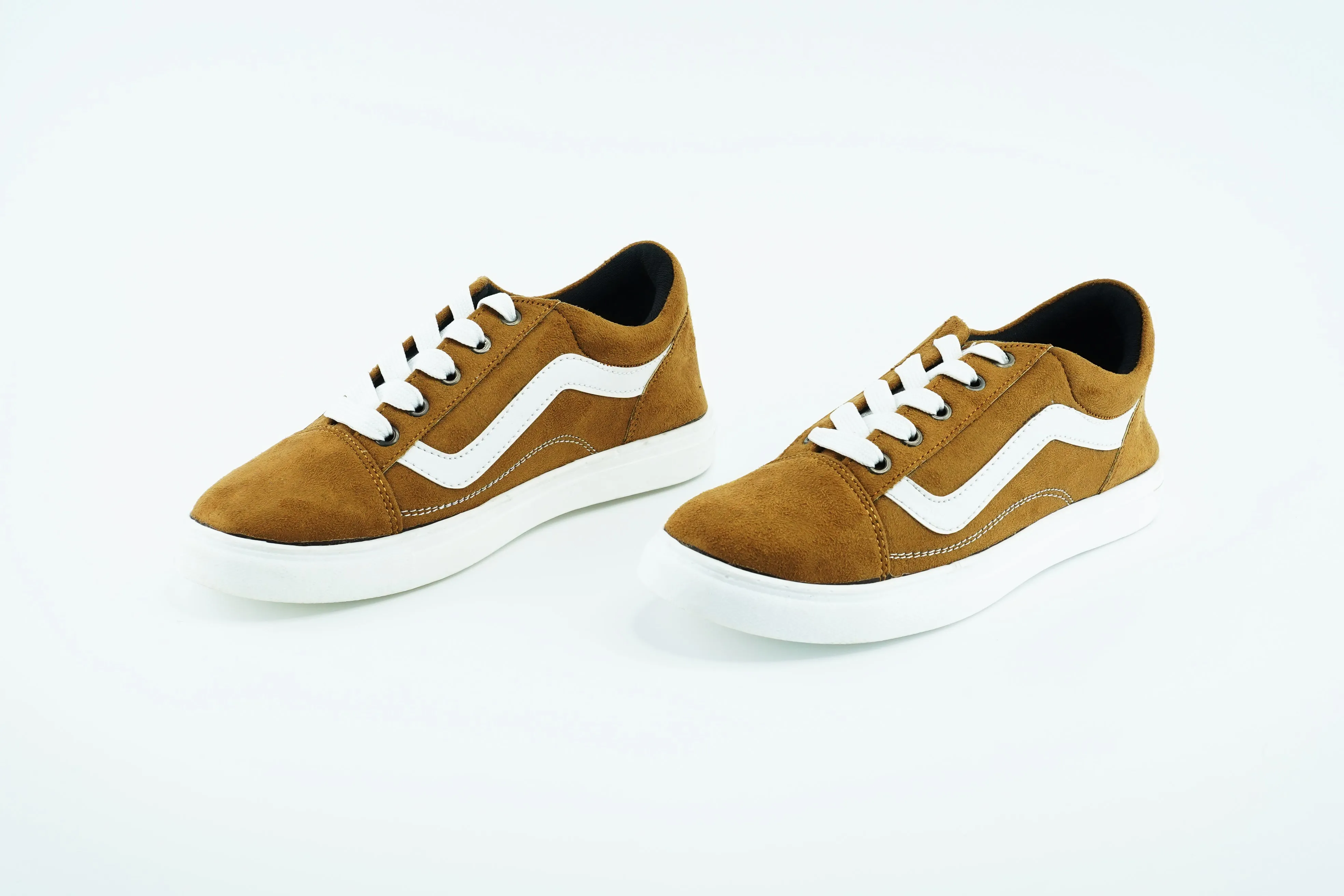 old school shoes in brown color
