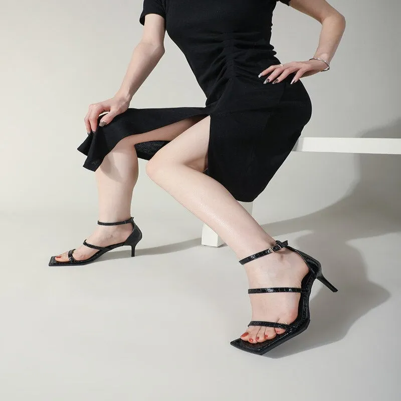 Open Toe Shoes With Thin Heels