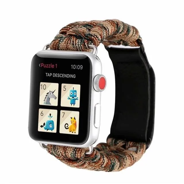 Outdoors Survival Rope Strap For Apple Watch