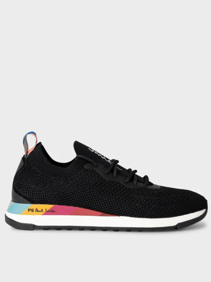 Paul Smith APRINA Swirl Trainers In Black W1S-ARP02-LPLY.79