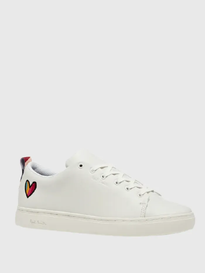 Paul Smith S White Lee Trainers With Swirl Heart W1S-LEE10-GLEA 01