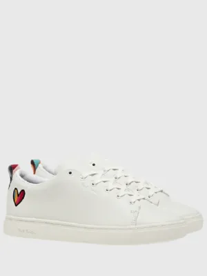 Paul Smith S White Lee Trainers With Swirl Heart W1S-LEE10-GLEA 01