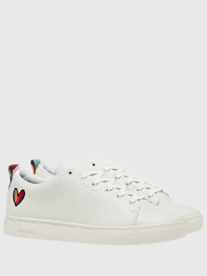Paul Smith S White Lee Trainers With Swirl Heart W1S-LEE10-GLEA 01