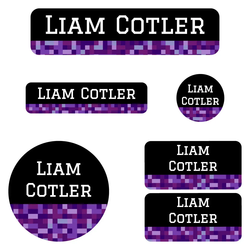 Pixels Kindergarten Labels Pack