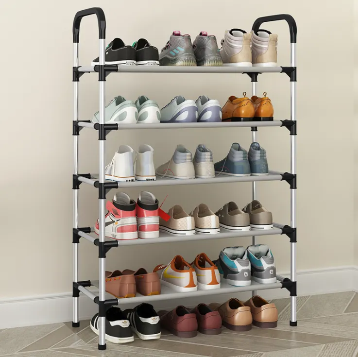 Portable Storage Shoe Rack Shoe Holder 5 Tiers