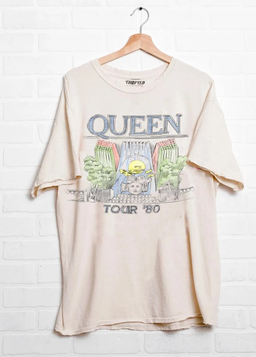 Queen 1980 Tour Licensed Graphic Tee