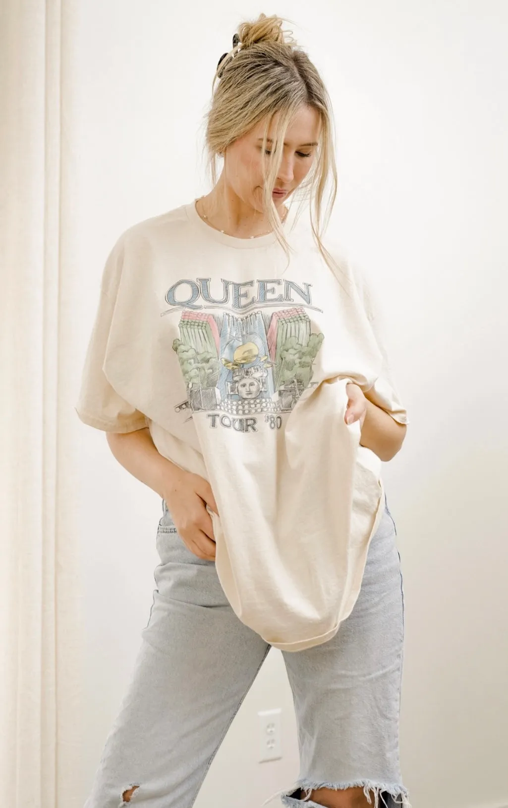 Queen 1980 Tour Licensed Graphic Tee