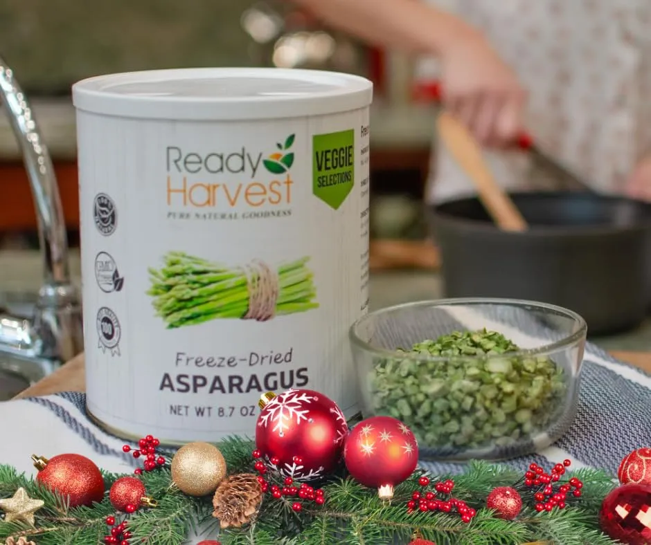 Ready Harvest Freeze-Dried Asparagus - 25 Year Shelf Life - #10 Can