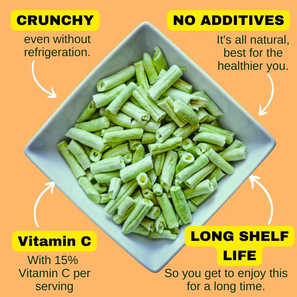 Ready Harvest Freeze-Dried Green Beans - 30 Year Shelf Life - #10 Can