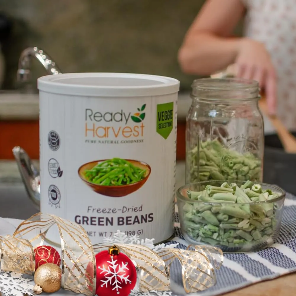 Ready Harvest Freeze-Dried Green Beans - 30 Year Shelf Life - #10 Can