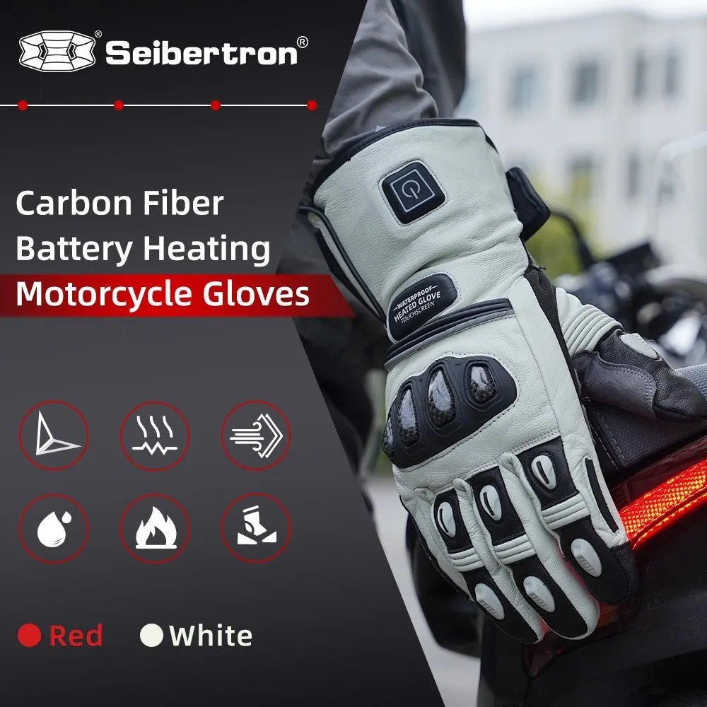 Rechargeable Heated Gloves for Men & Women – 7.4V 3000mAh Waterproof Windproof Electric Gloves for Winter Skiing, Snowboarding, Snowmobiling, and Motorcycling