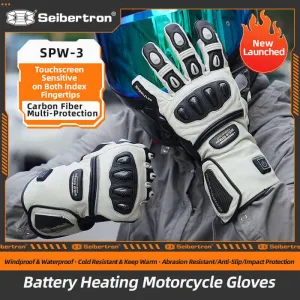 Rechargeable Heated Gloves for Men & Women – 7.4V 3000mAh Waterproof Windproof Electric Gloves for Winter Skiing, Snowboarding, Snowmobiling, and Motorcycling