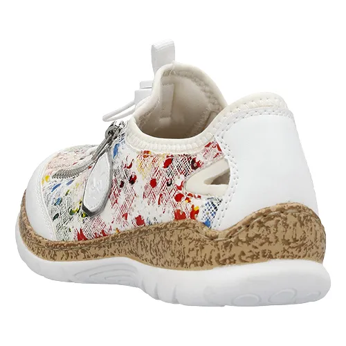 Rieker Ladies Trainers - N42V1-91 - White/Multi