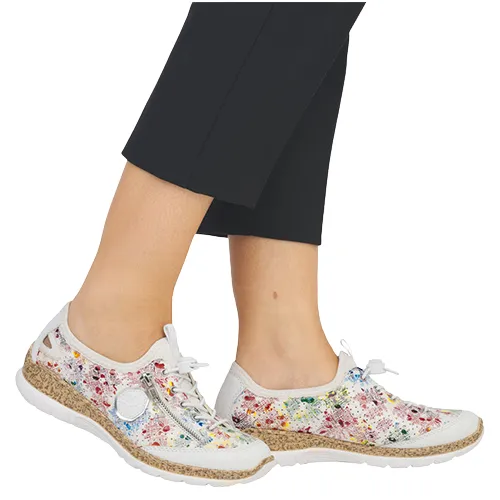 Rieker Ladies Trainers - N42V1-91 - White/Multi
