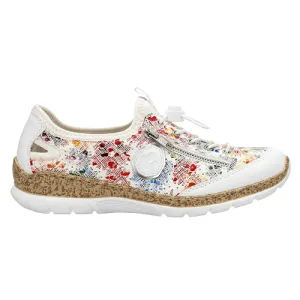 Rieker Ladies Trainers - N42V1-91 - White/Multi
