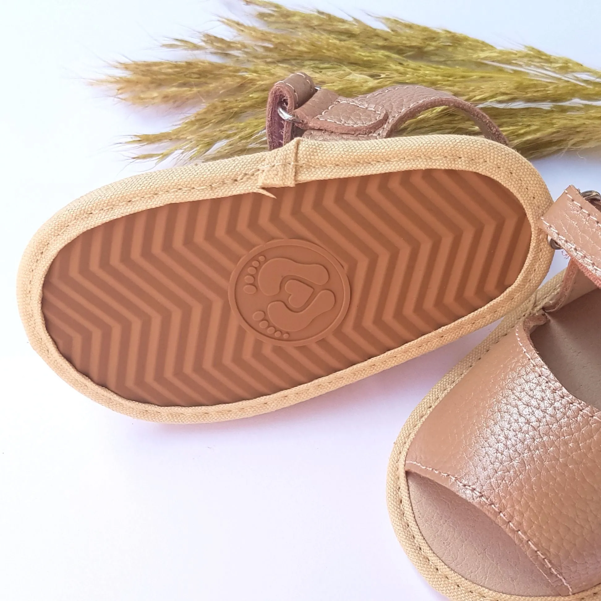 Rosie Gold Baby Sandal by Two Little Feet