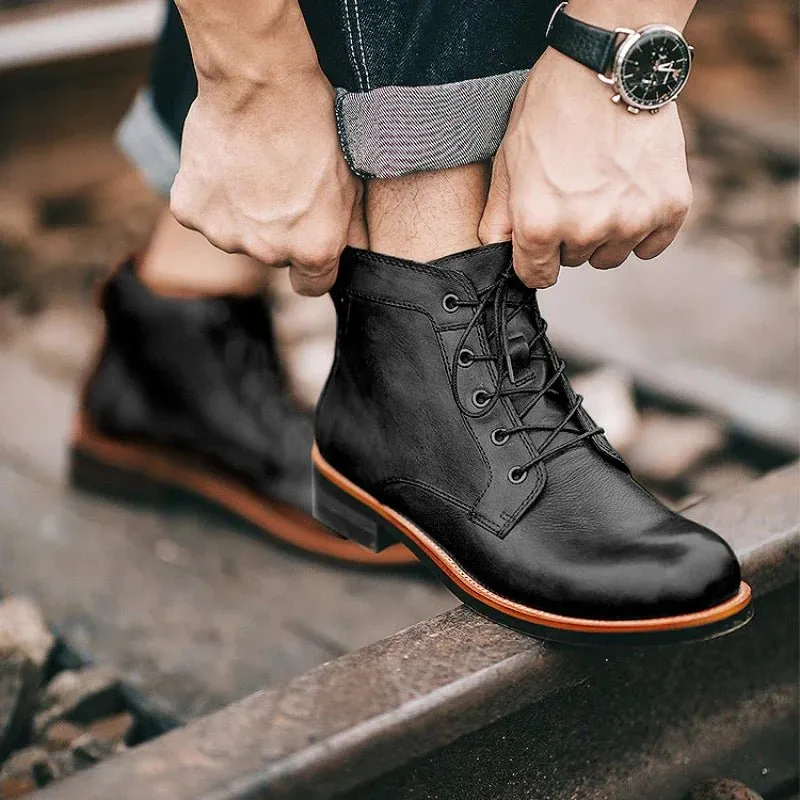 Sawyer™ - Rugged Leather High-Top