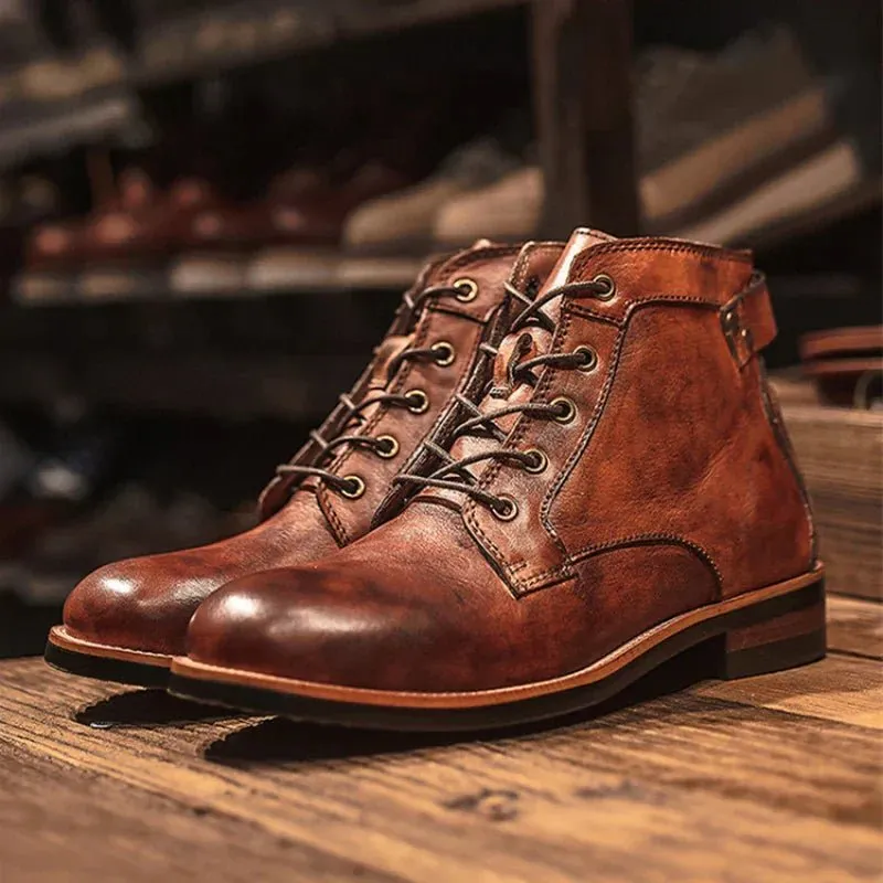 Sawyer™ - Rugged Leather High-Top