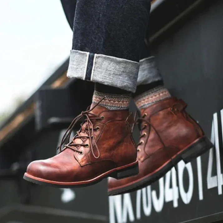 Sawyer™ - Rugged Leather High-Top
