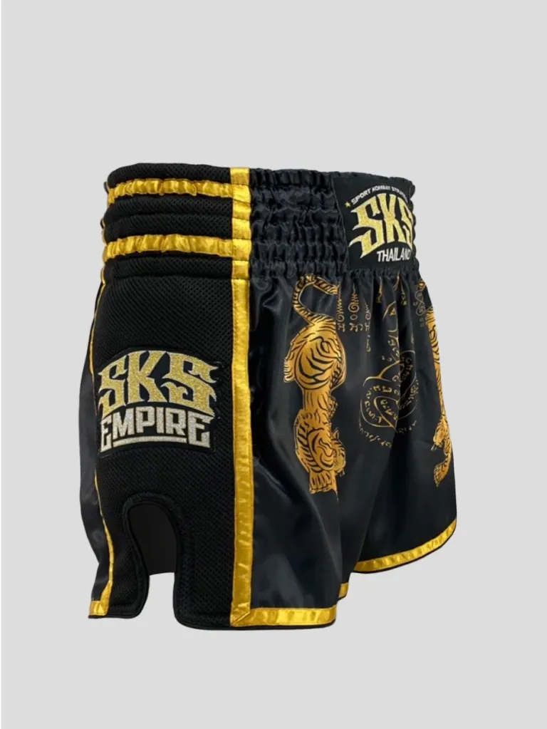 SKS EMPIRE SAKYANT TIGER SHORTS (BLACK)