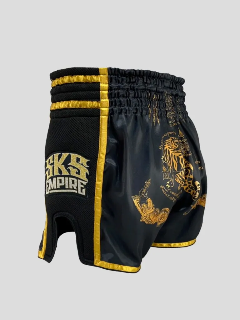 SKS EMPIRE SAKYANT TIGER SHORTS (BLACK)