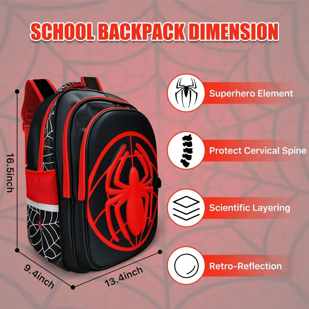 Spiderman Super Hero Cartoon Schoolbag
