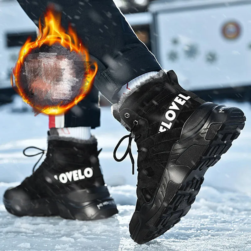 Stay Warm & Rugged with These Men's Winter Snow Boots! 🌨️💥