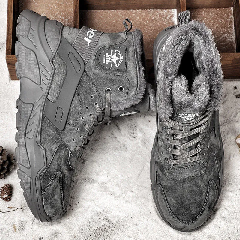 Stay Warm & Rugged with These Men's Winter Snow Boots! 🌨️💥
