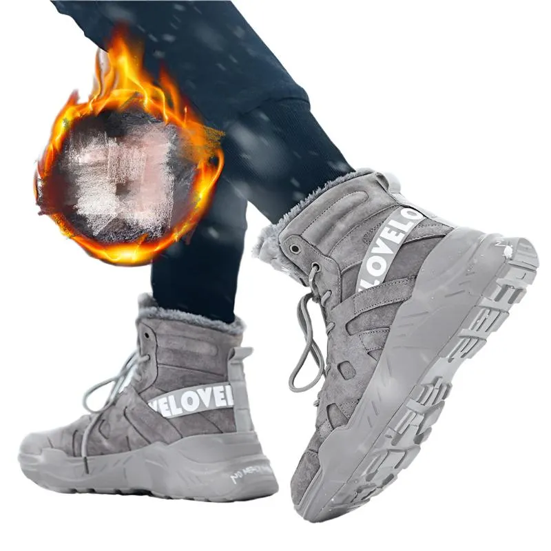 Stay Warm & Rugged with These Men's Winter Snow Boots! 🌨️💥