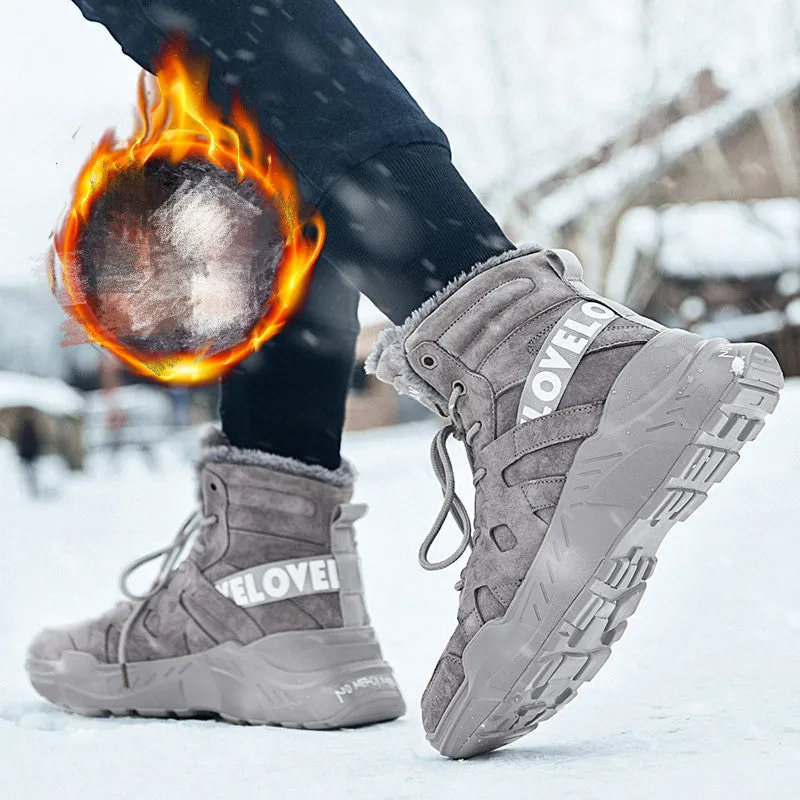 Stay Warm & Rugged with These Men's Winter Snow Boots! 🌨️💥