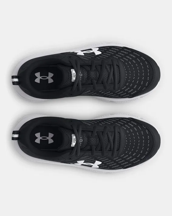 Under Armour Assert 10 Wide Jet Gray/White Size 5Y 2E Wide Boys' New