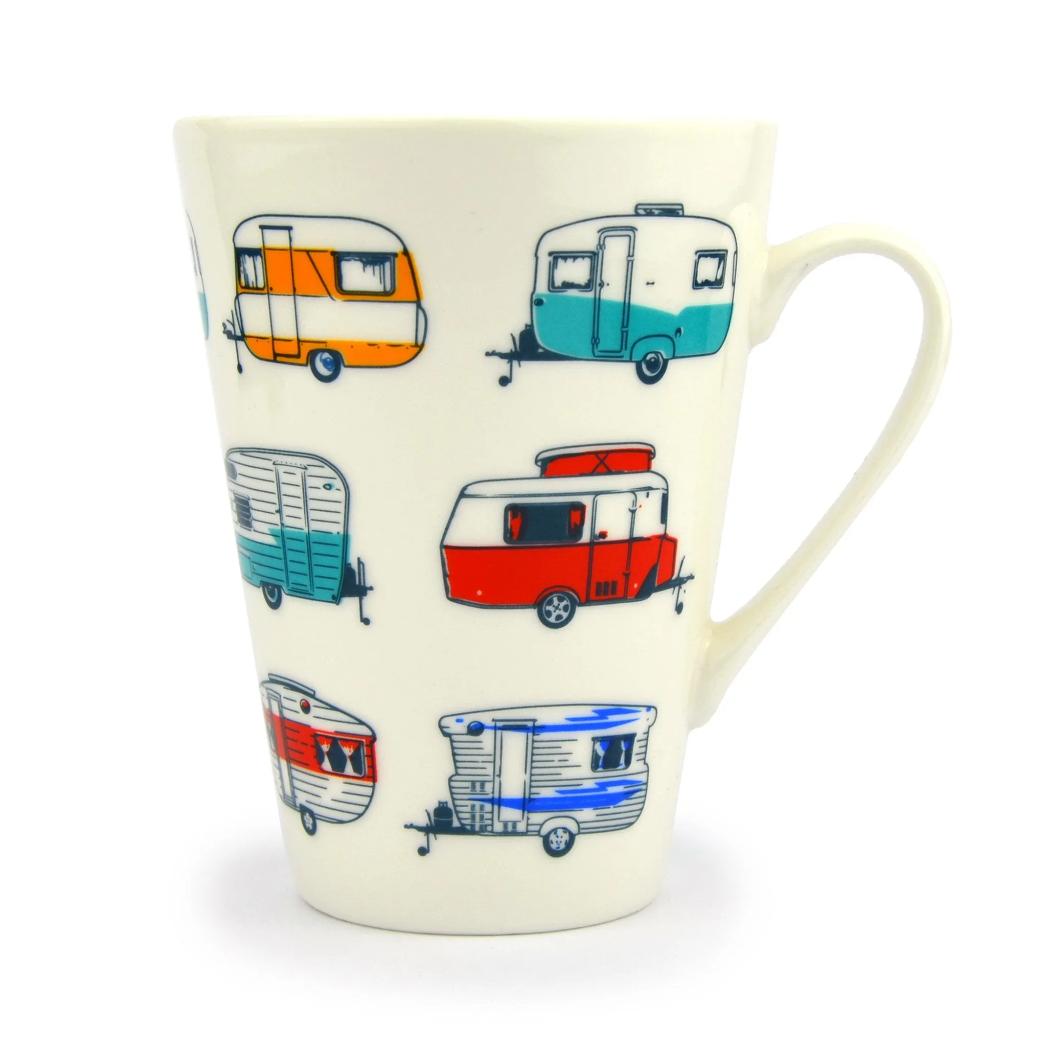 Van Go China Mug coloured caravans